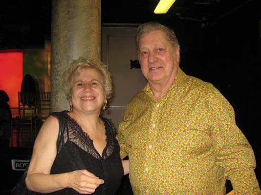 Ken Urmston and Lady in nightgown.